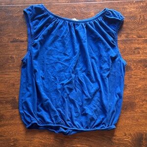 Madewell Royal Blue Sleeveless Blouse